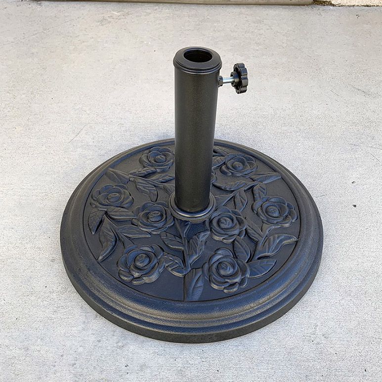 (New in Box) $25 Outdoor Patio Umbrella 18” Round Base Weight 18lbs, Fit 1.5” Pole Stand