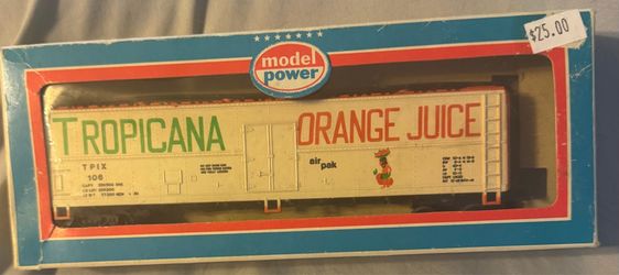 Model power Tropicana Orange juice train