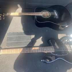 Ibanez Bass Yamaha Acoustic And Asus Tablet 