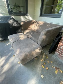 Free - Gently Used Love Seat And Matching Ottoman