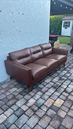 Real Leather Couch (Cindy Crawford Home)