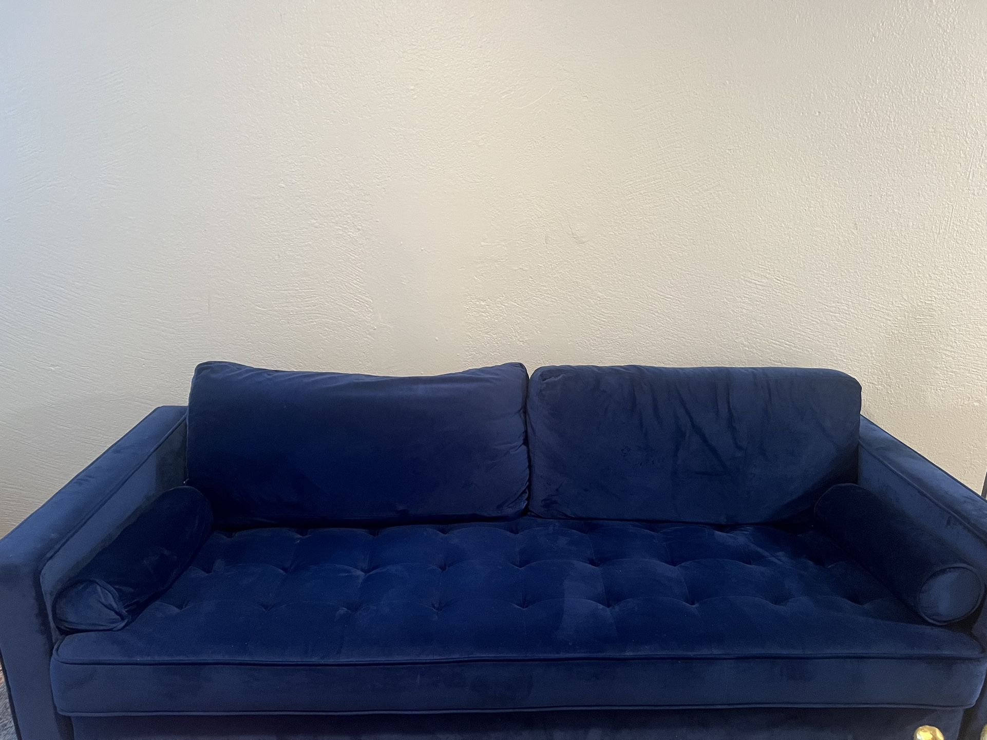 Blue Velvet Couch