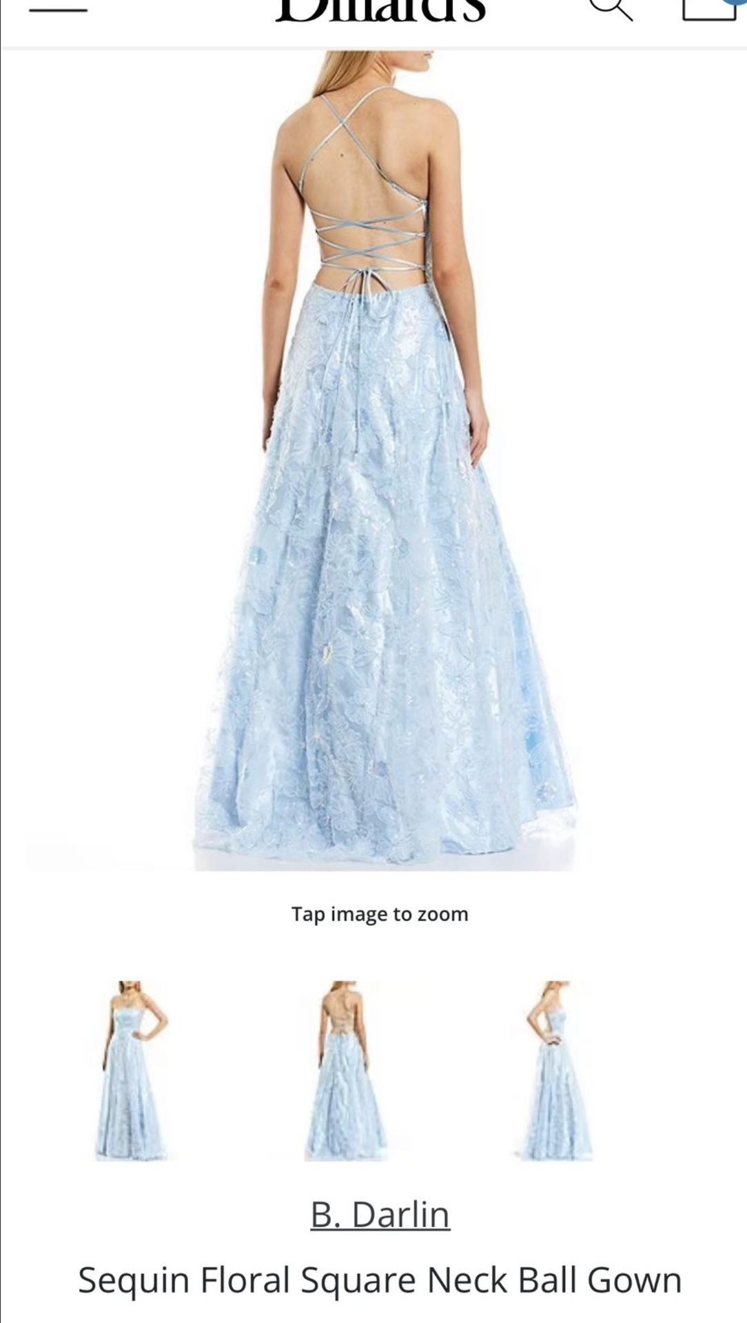 Blue Prom Dress For Women Size 11/12