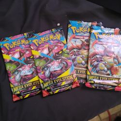 Mega evolution booster packs factory sealed