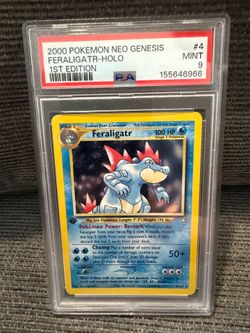 Pokemon Feraligtr 1st edition PSA 9