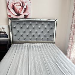 Mirrored Queen Bed
