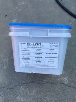 30 lbs bucket Self drill screws 3"