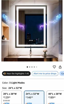 Bathroom mirror bluetooth