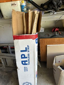 Open Box Of Carpet tack strip