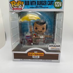 (NEW) Funko POP! Deluxe The Bob’s Burgers Movie #1224 Bob with Burger Cart