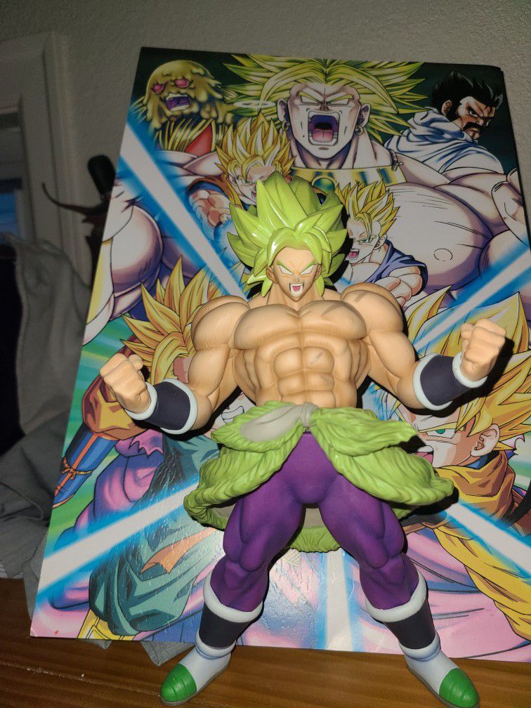 Dbz Broly Statue And Post