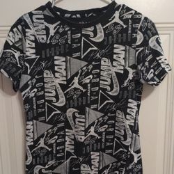 Nike Jordan Jumpman AOP Shirt Large 12-13 Boys Youth Preowned 