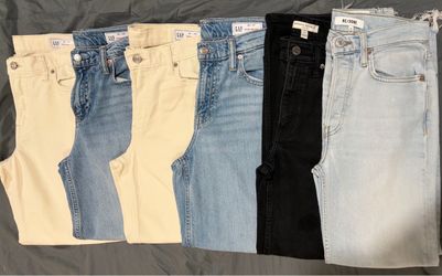 Jean Lot of 6 with – Re/Done, GAP, Banana Republic,