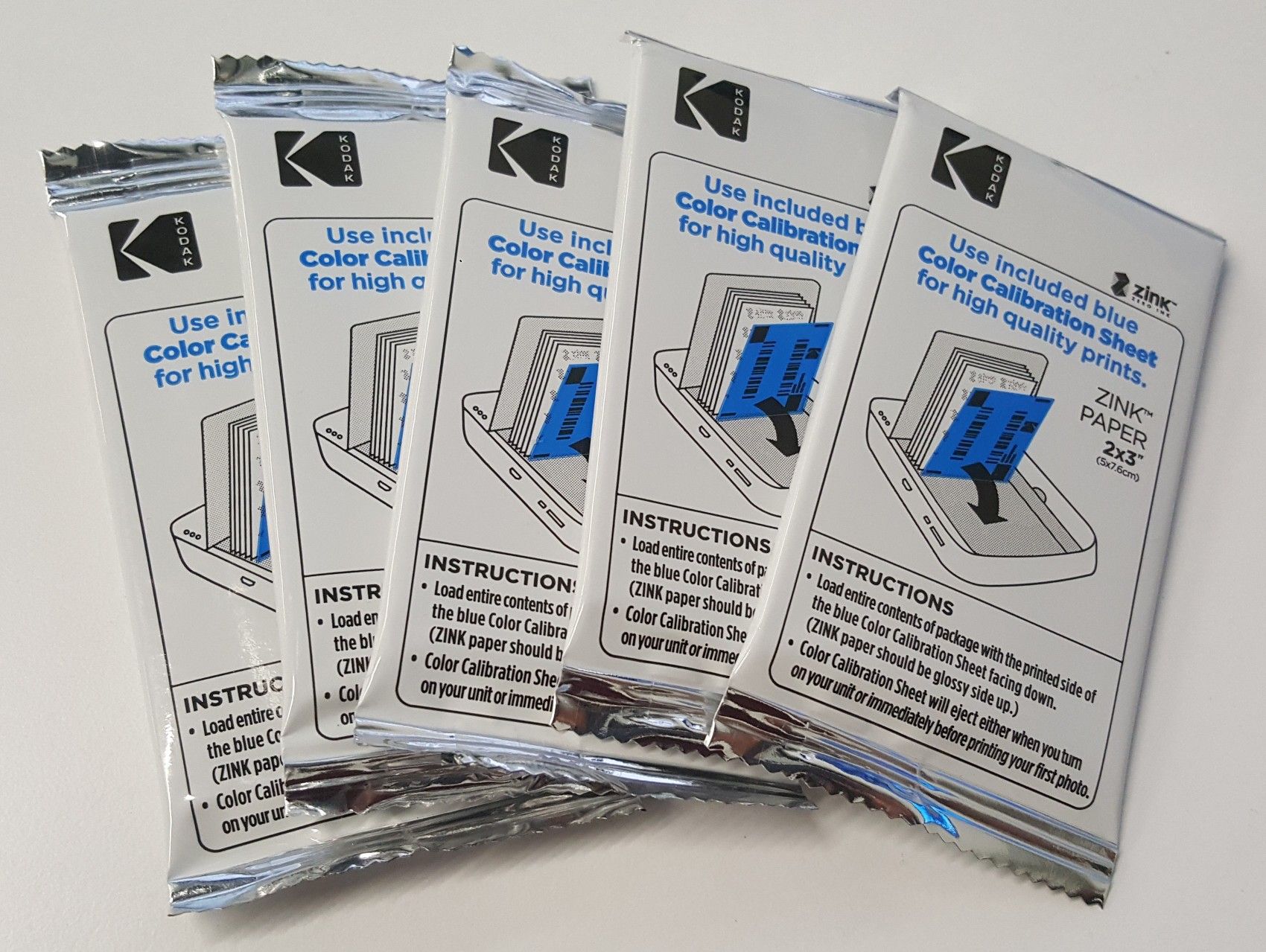 Kodak Zink Photo Paper 50 Sheets 2x3 in 50x76 mm for Sale in Villa