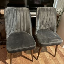 2 chairs  gray 30 each