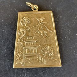 Chinese landscape pendant