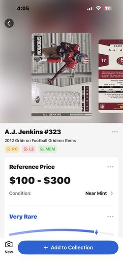 A.J. Jenkins #(contact info removed) Gridiron Football Gridiron Gems