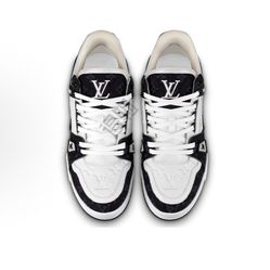 LOUIS VUITTON Trainer Panda Emboussed Printed Low-top Fashion Sneakers(off65)57