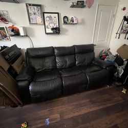 Leather Couch Reclining Seats