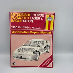 Haynes 63080 2097 MitsubishiEclipse PlymouthLaser EagleTalon Repair Manual 90-94