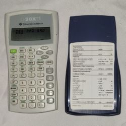 Texas Instruments TI- 30X11B Scientific Calculator With Cover Works Well