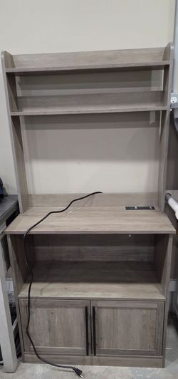 Coffee stand with outlet