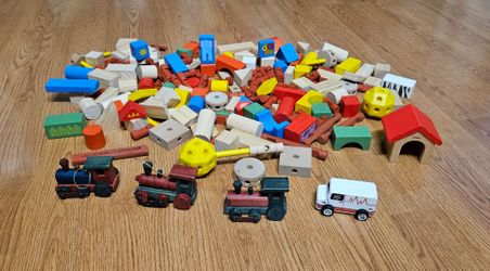 Wooden toys.
