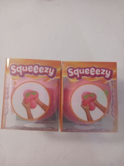 2 Sunny Days Jumbo SQUEEZY PEACH Squishy Viral Jumbo Squeeze Toy Free Shipping