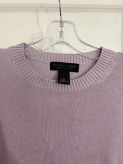 The Men’s Store Bloomingdale’s Cotton Lavender Purple Crewneck Pullover Sweater Men’s Size Small