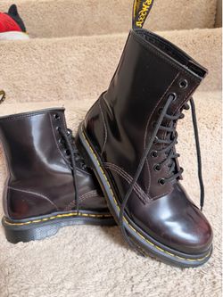 Dr.Martens dark red boots