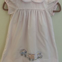 Never Worn Toddler Dress The Proper Peony Pink Dress 4T Flutter Sleeves, Fully Lined