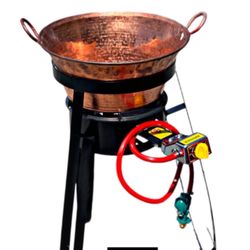 Cazo De Cobre Para Freir Con Vase I Quemador 