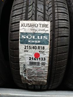 Pair New tires 215 40 18 Kumo Solus