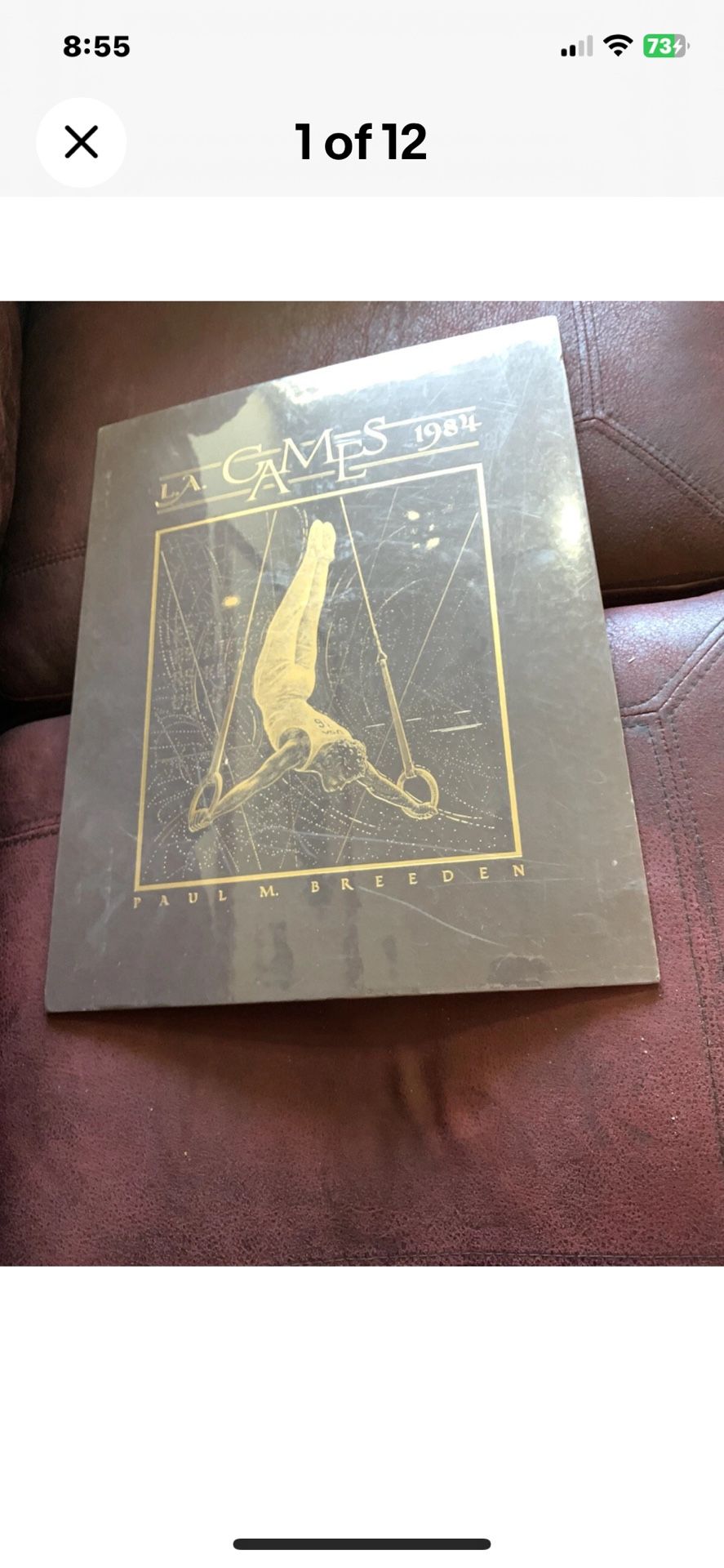 Vtg 1984 LA Olympics Paul M. Breeden The Games 16x20 Print Gymnast Sealed