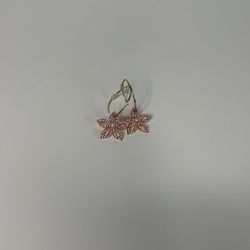 BaubleBar Pink Flower Earrings 