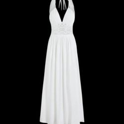 Cider full length dress with lace
