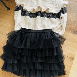 Zara Sweater And Skirt