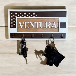 USA Flag Key Holder Ventura