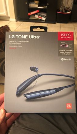 Re-tractable wireless Bluetooth headset LG tone ultra