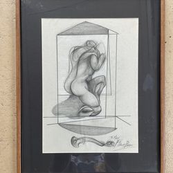 Francis Bacon Pencil Drawing