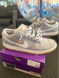 Nike SB Dunk Low Wolf Grey Gum Orange Label 10.5