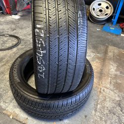Pair Of Used Bridgestone 285/45/21