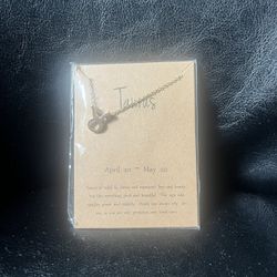 Taurus Horoscope Necklace 