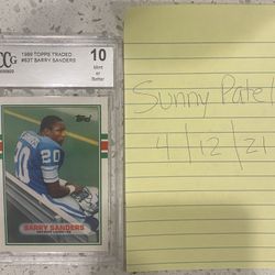 1989 Topps Barry Bonds Rookie Card Perfect Condition