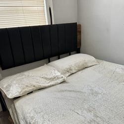 Queen Bed And Frame Available For Sale