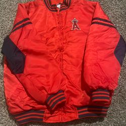 MLB angels puffer Crew neck 
