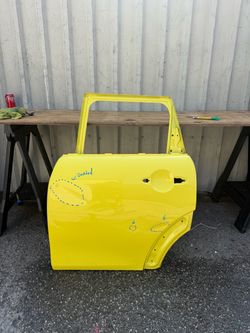Mini cooper F55 Hatchback 4 door ( 2015 2016 2017 2018 2019 2020 2021 2022 2023 2024 ) Rear door shell left driver side LH used original OEM