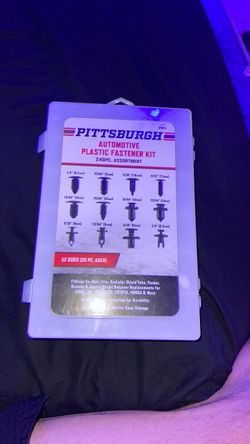 Pittsburgh 240pc Automotive Plastic Fastener Kit