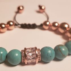 Rose Gold turquoise Bracelet