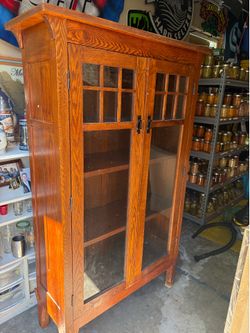 Solid wood book case